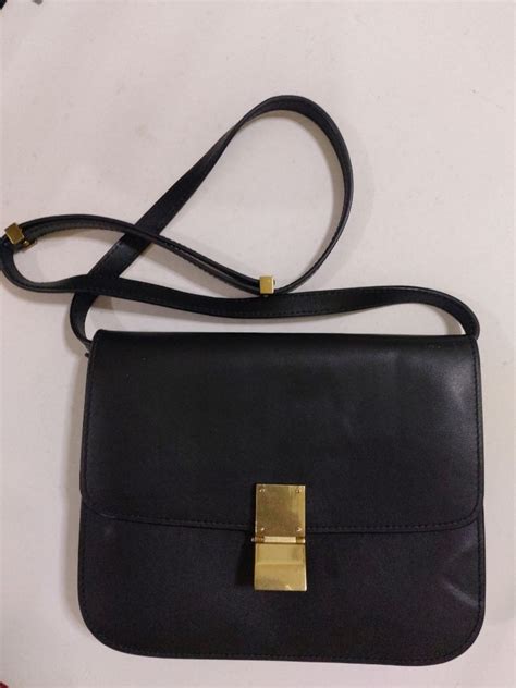 celine sling bag black.